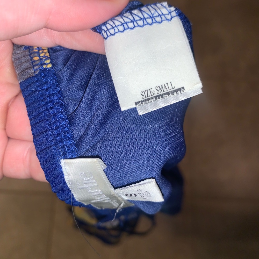 🌼💙Charming Charlie Blue and Yellow Floral Mini Dress - Adjustable Straps - - Picture 10 of 15